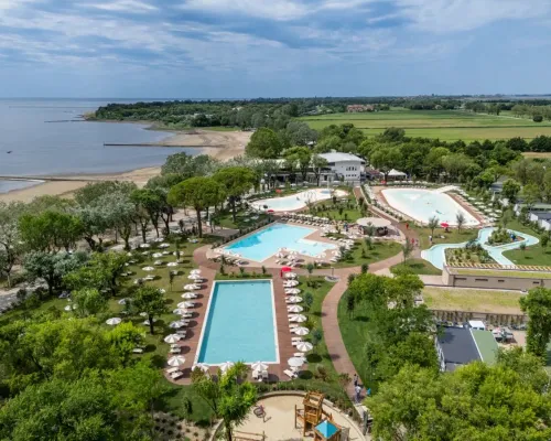 New swimming pools at Camping Tenuta Primero.
