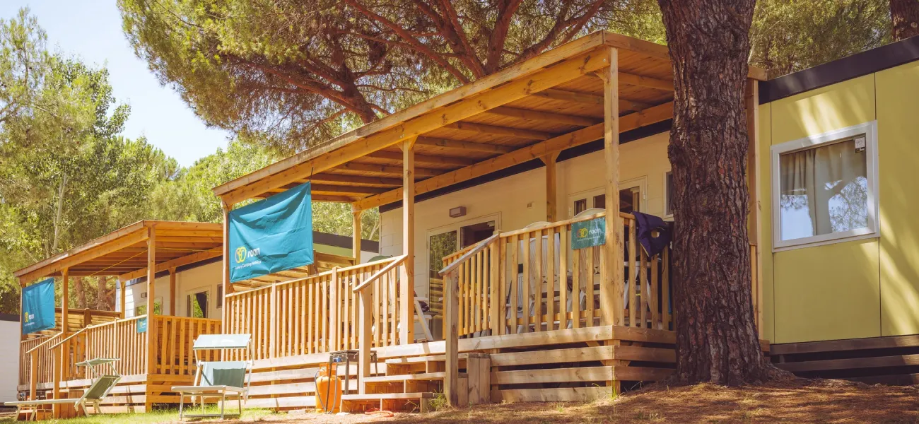 Roan luxury mobile home at campsite BiVillage.