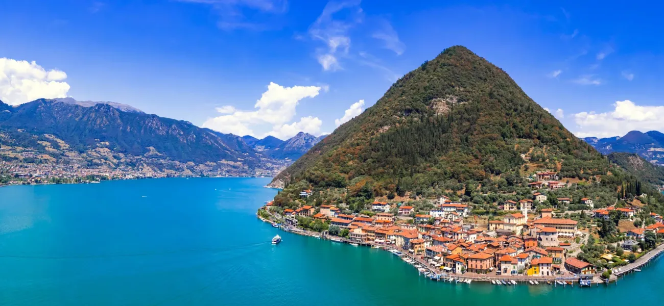 A view of Lake Iseo, where Roan Sassabanek Campsite is situated.