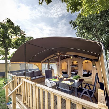 Stay in a luxury lodge tent with last-minute deals