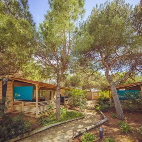 Glamping in mobile homes